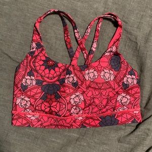 Lululemon Energy Bra - Size 4 Prisma Multi Guava Lava Boom Juice -Released 11/14